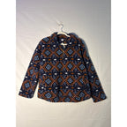 Old Navy Women's Aztec Pattern Sherpa 1/4 Zip Fleece Sweater Size Medium