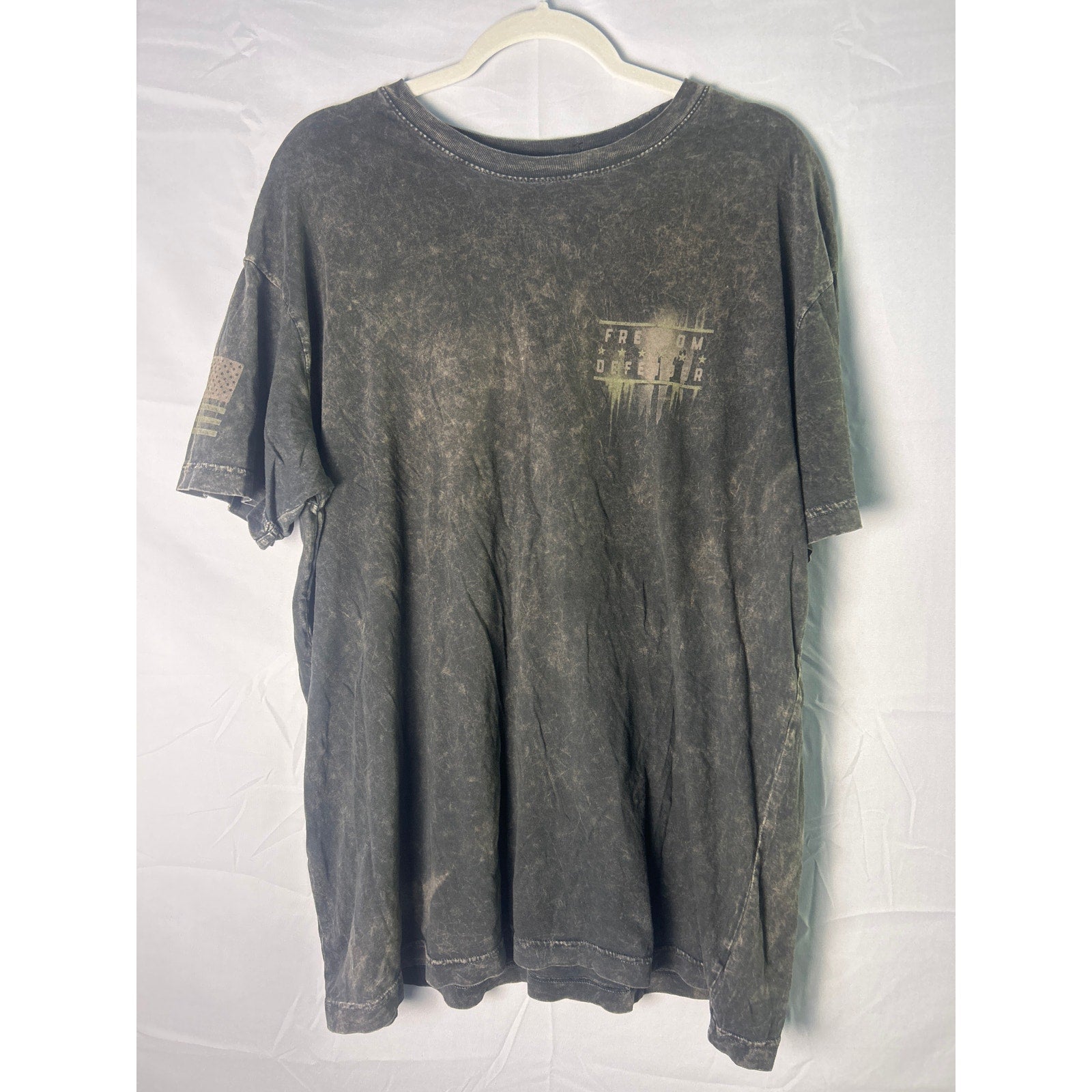 Affliction Freedom Defender Faded Shirt Men's Size 2XL