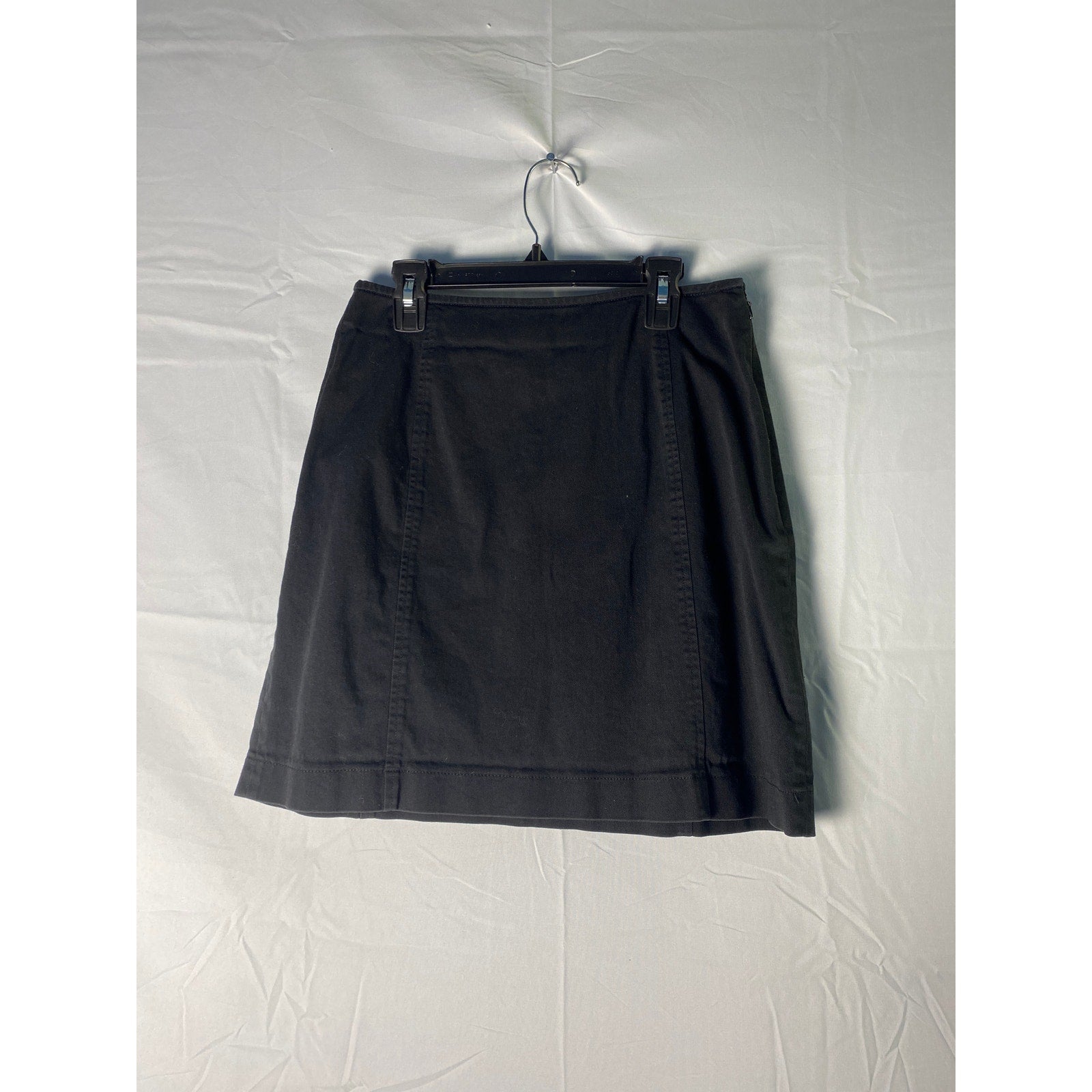 Vintage AT Denim 90's Straight Pencil Black Denim Mini Skirt Women's Size 6