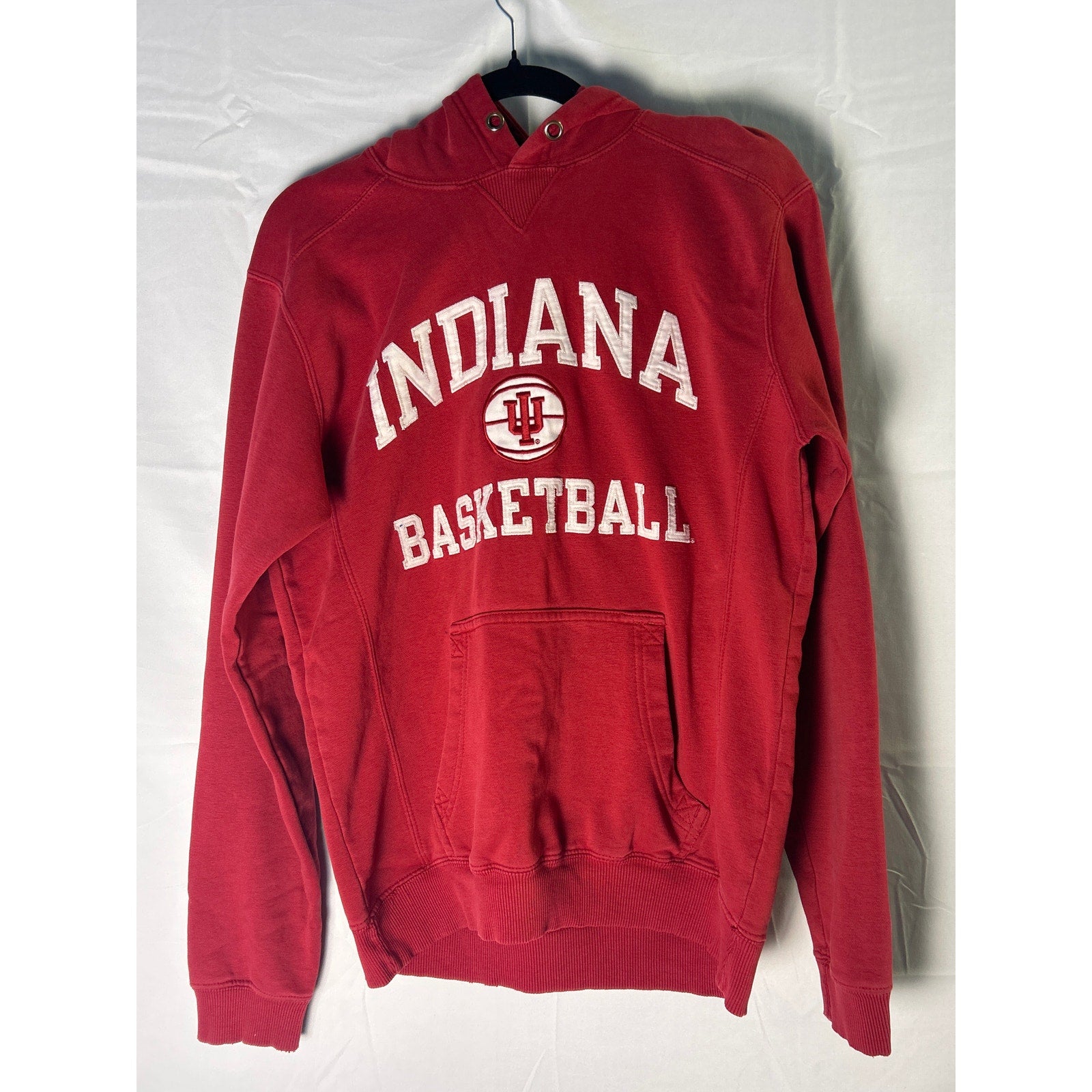 Champion Indiana University Basketball Hoosiers Red Pullover Hoodie Size Small