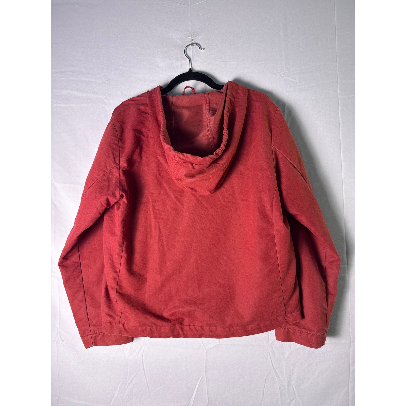 Vintage Eddie Bauer Red Zip Hoodie – M