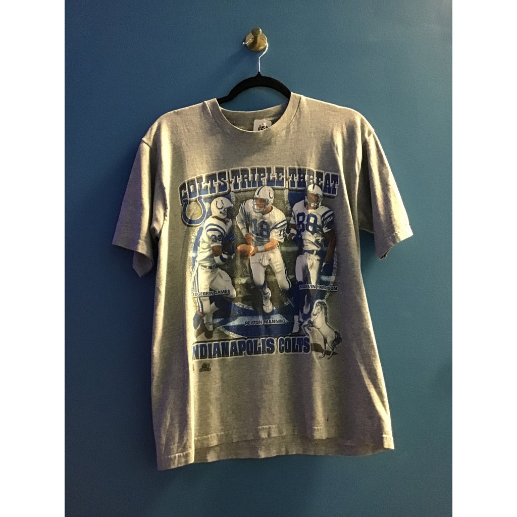 Colts Triple Threat Indianapolis Colts James, Manning & Harrison Print Shirt M/L