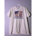 Vintage We're gonna free the sh*t out of you USA Flag Graphic Print Shirt Large