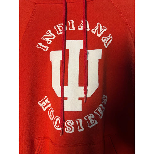 Bassett Walker Indiana University Hoosier Red Pullover Hoodie Men's Size XL