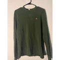Polo Jeans Company Green Knit Thermal Shirt Long Sleeve Crewneck Size Large