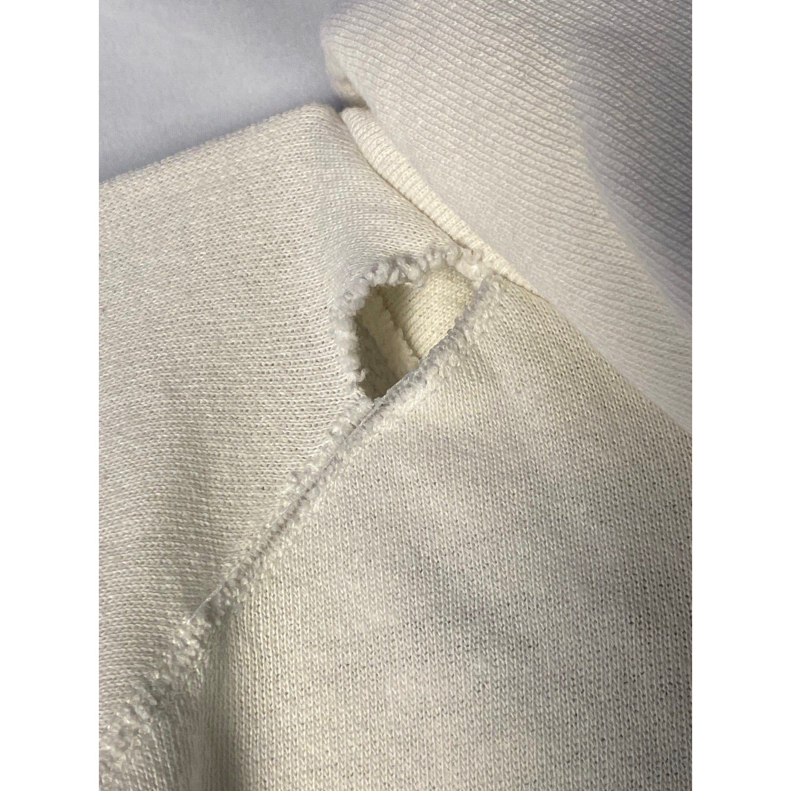 Vintage 80s Logo 7 Indiana University White Hoodie Sweatshirt Men's Size XL