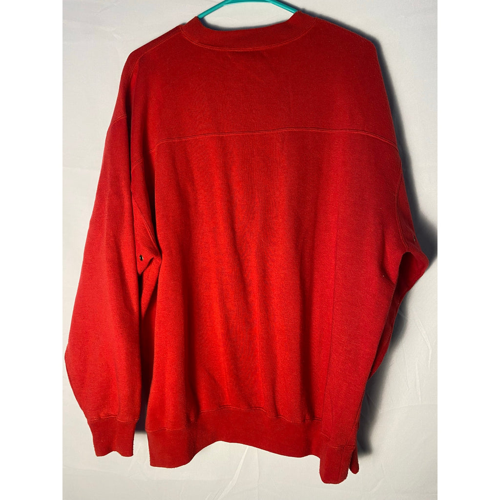 Y2K Lee Sport Indiana Hoosiers Embroidered Red Crewneck Sweater Women's Large