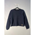 Vintage American Eagle Blue Crew Neck Wool Blend Sweater Pullover Women's Small