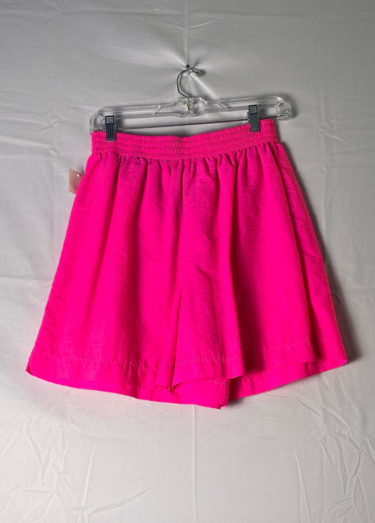 Vintage Pacific Connections Neon Pink Pull On Windbreaker Athletic Shorts Large