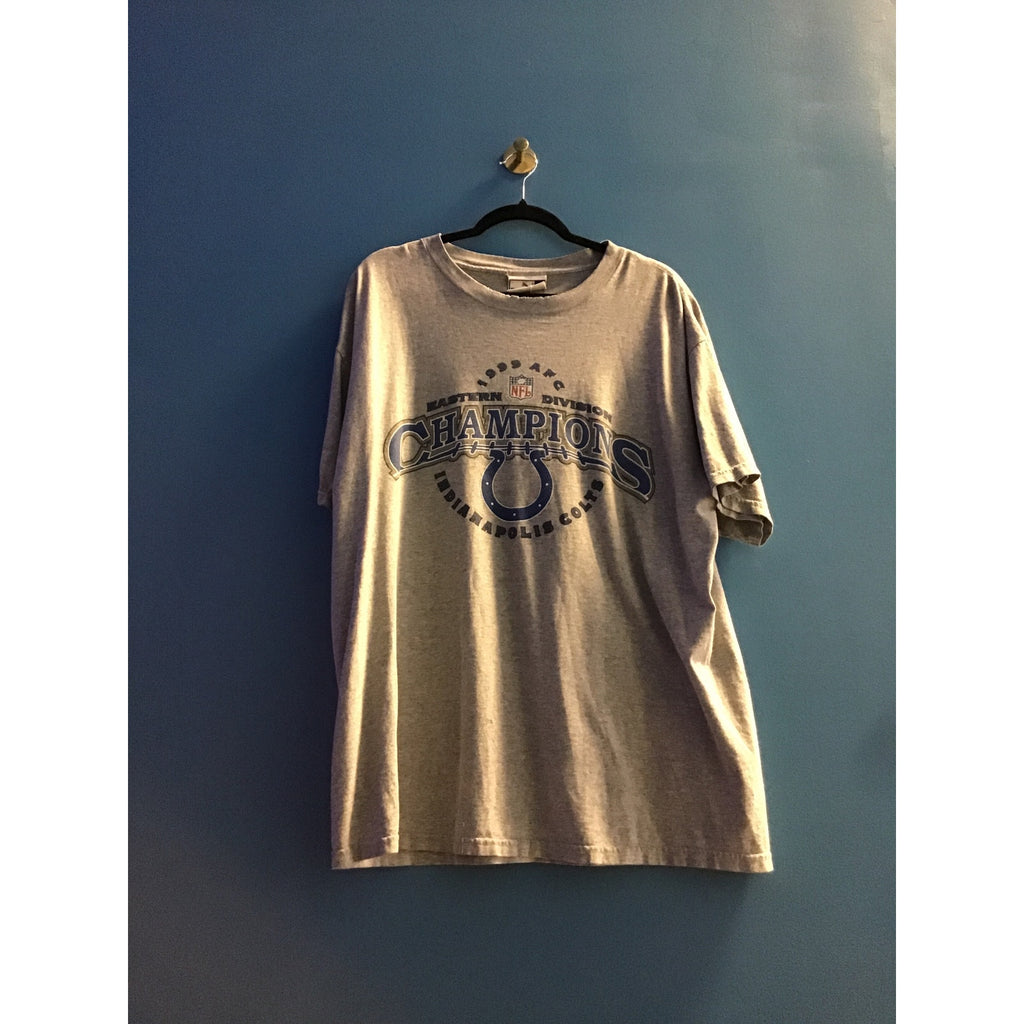 Puma 1999 AFC Eastern Division Champions Indianapolis Colts Gray Shirt Large