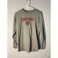 Steve &amp; Barry’s INDIANA Hoosier Logo Graphic Print Gray Shirt Long Sleeve Medium
