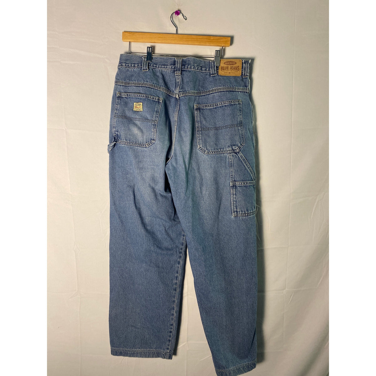 Vintage Old Navy Wide Leg Blue Jeans Denim Side Pockets Women's Size 36