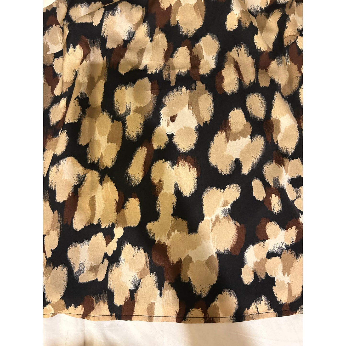 Banana Republic Satin Classic Camisole Tank Top Printed Black Women's Small NWT