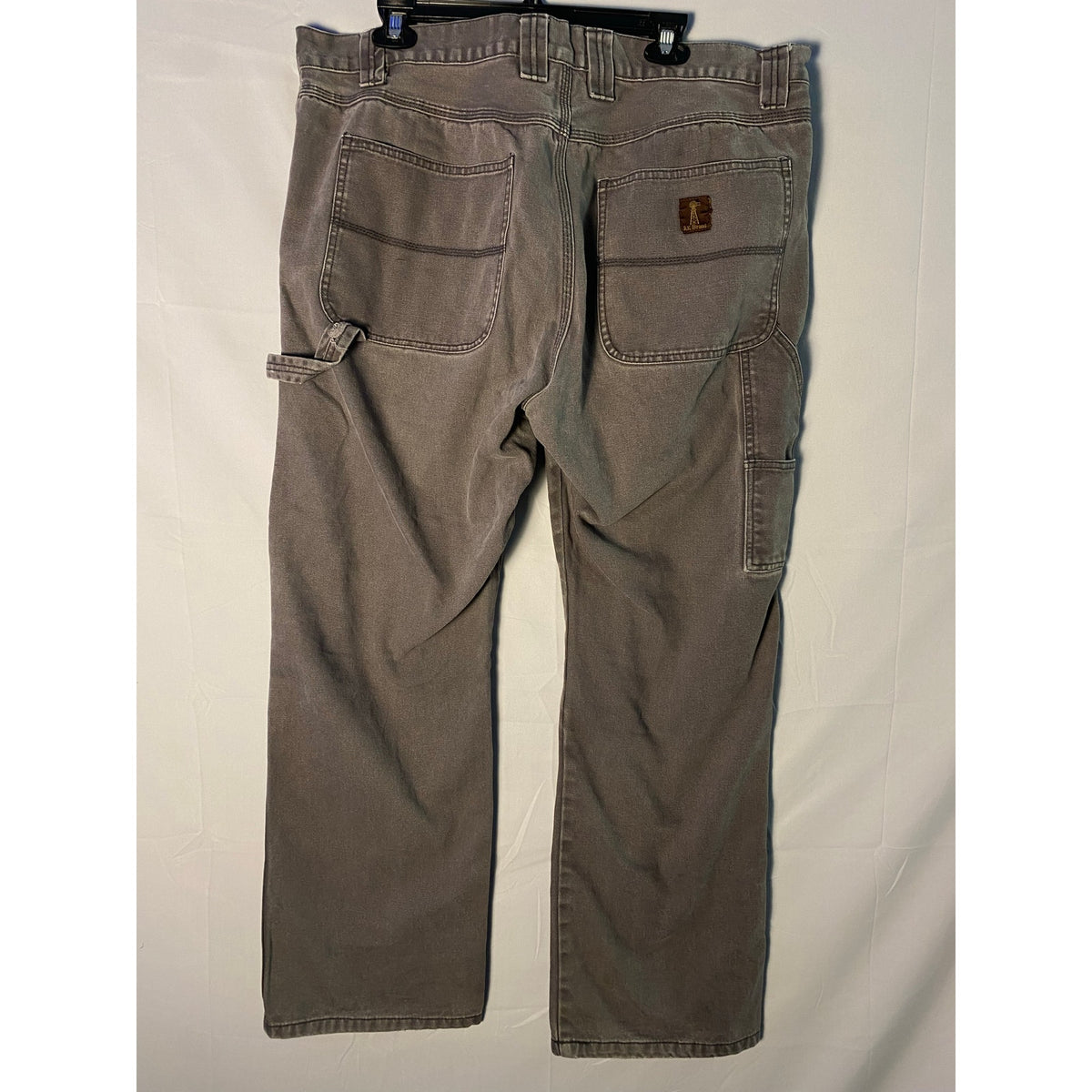 Rural King Brand Brown Carpenter Pants Straight Leg Side Pockets Men's Size 40