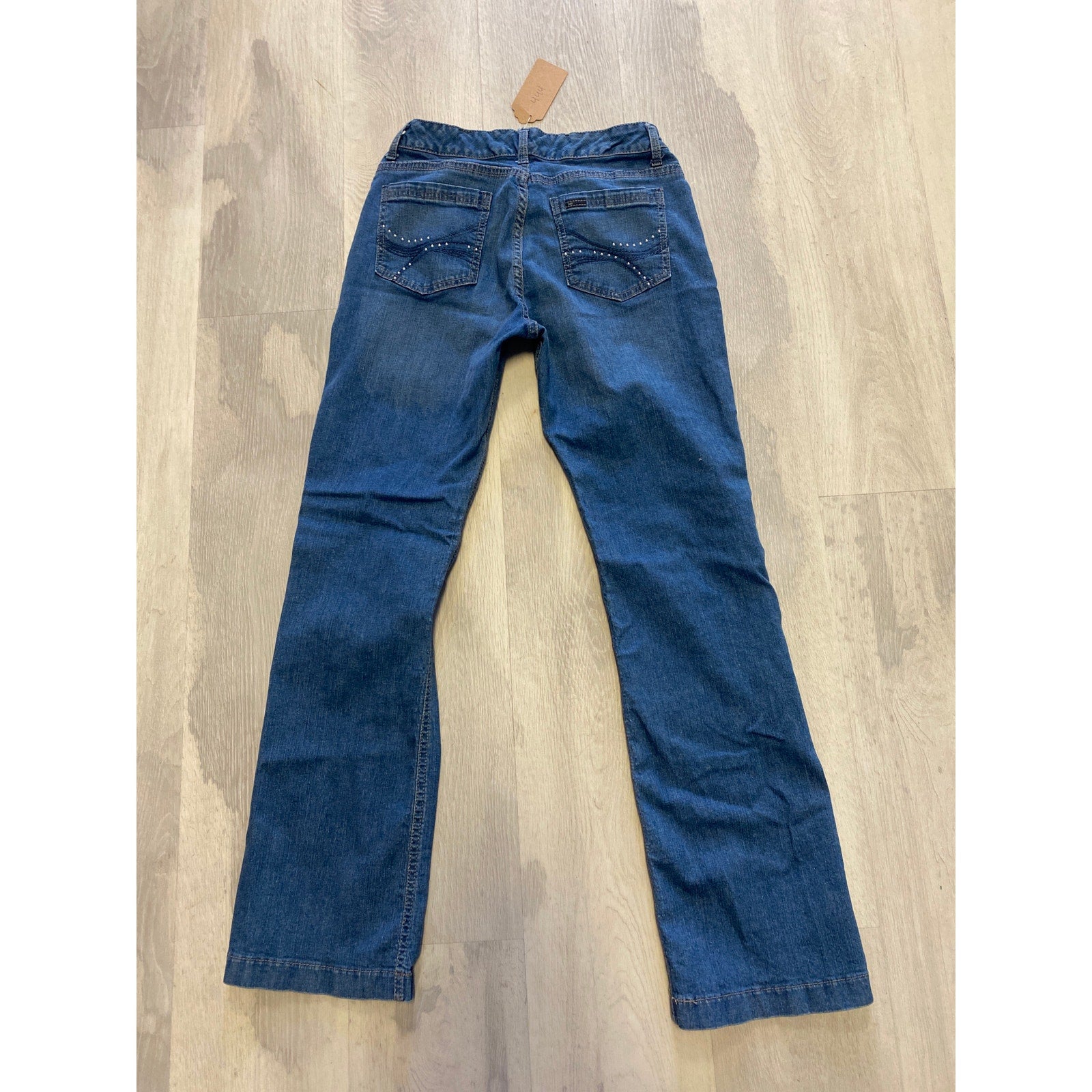 Lee Slender Secret Stud Pocket Denim Bootcut Jeans Dark Wash Women's 6 Shorts