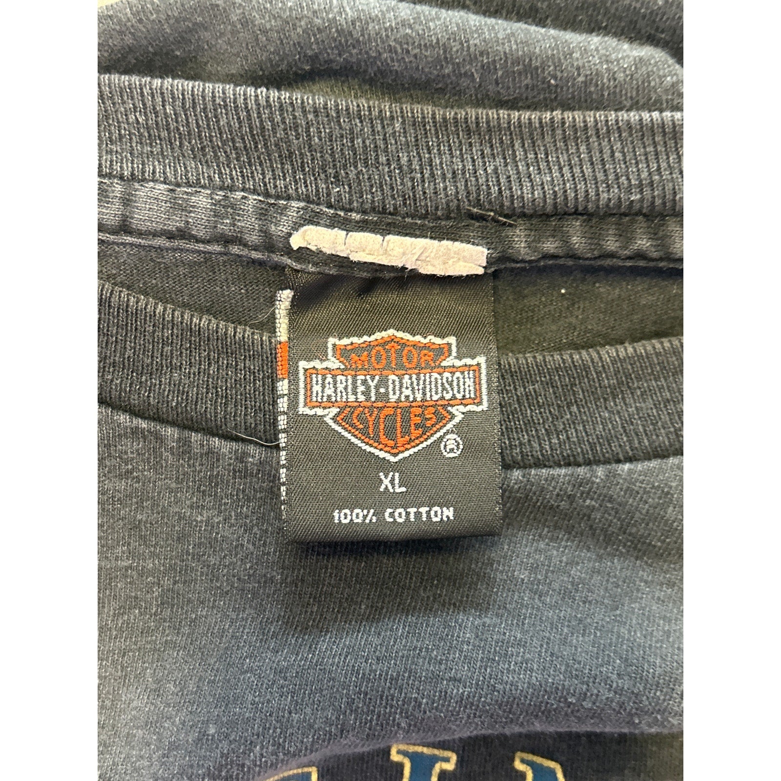 Harley Davidson Motorcycles Cancun, Mexico Blue Black T-shirt Men's Size XL