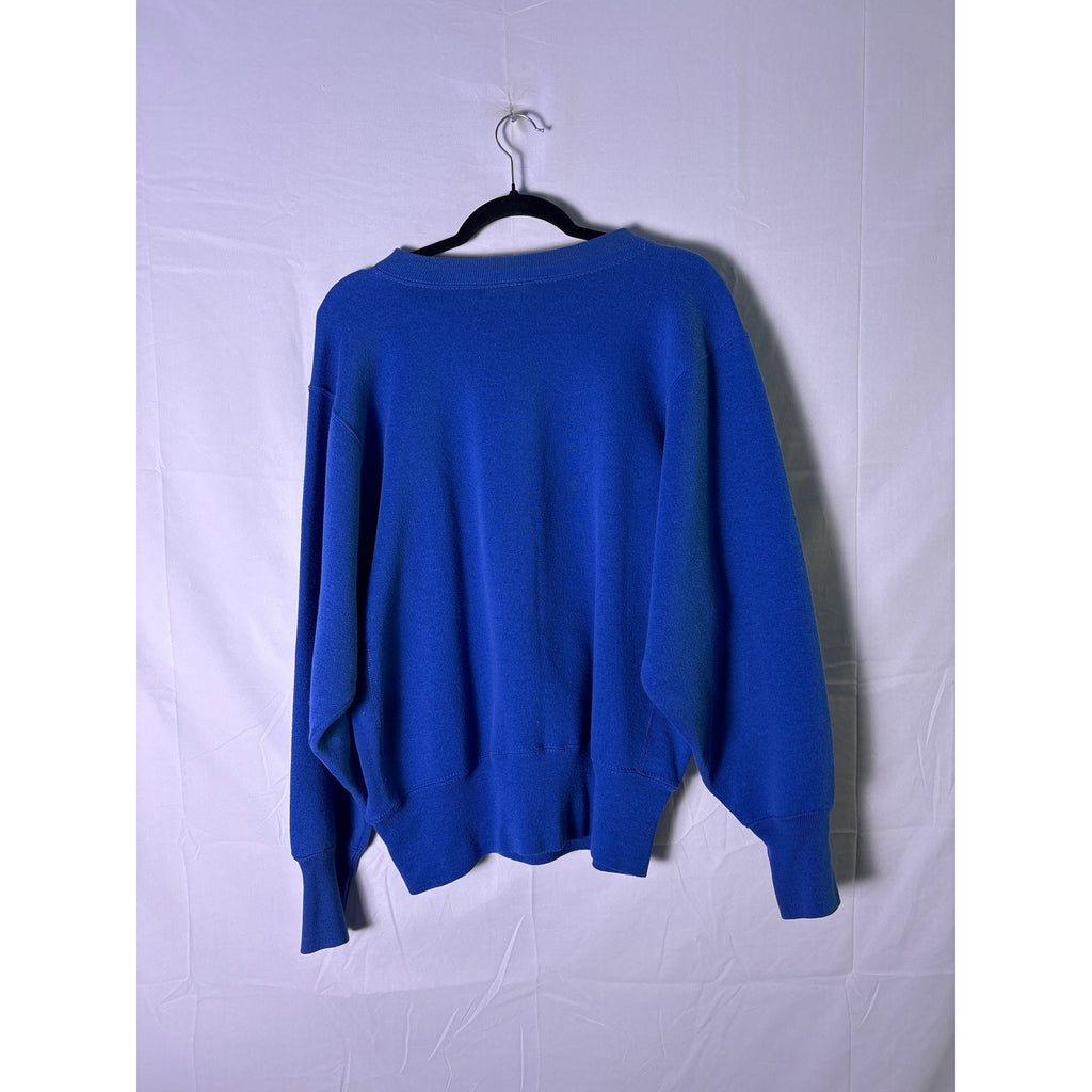 Vintage 80s Velva Sheen Mickey Mouse Florida Vibe Blue Crewneck Sweatshirt Large