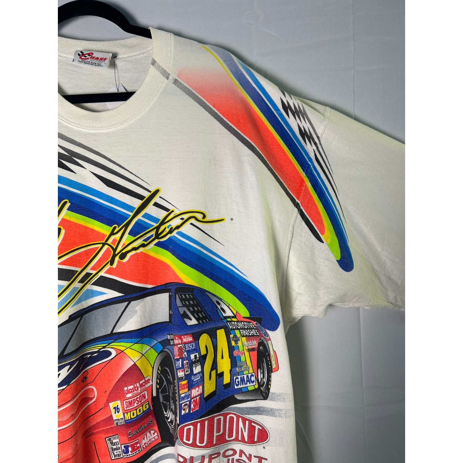 Chase Authentics Jeff Gordon Nascar All Over Dupont Racing Finish First #24 XXL