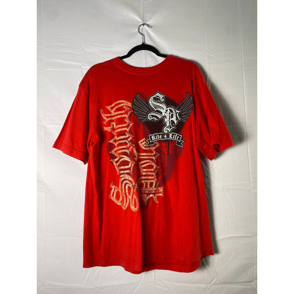 South Pole Ride 4 Life Red Short Sleeve T-shirt Men's Size Large