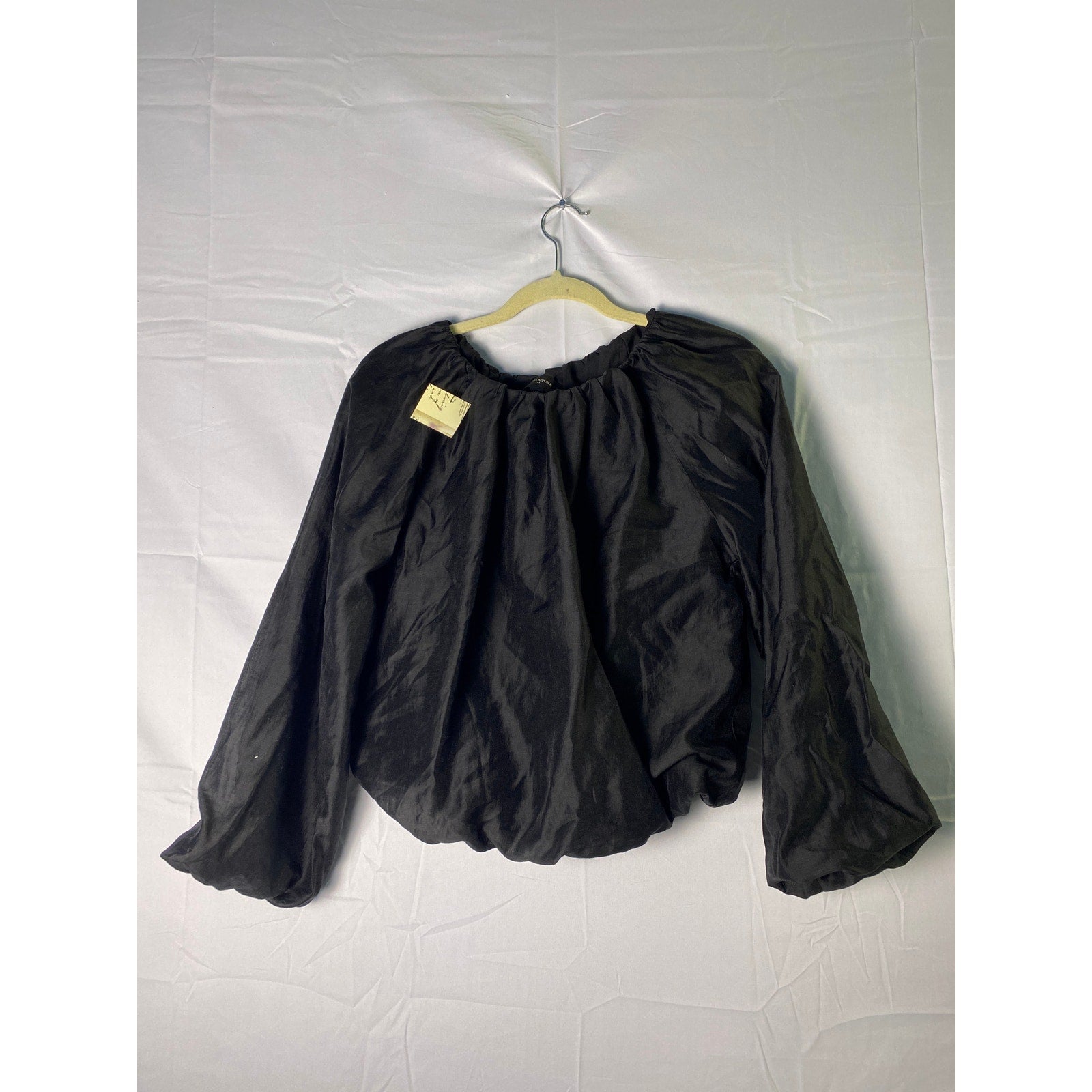 Banana Republic Black Lightweight Balloon Long Sleeve Bubble Top Women's Size XS