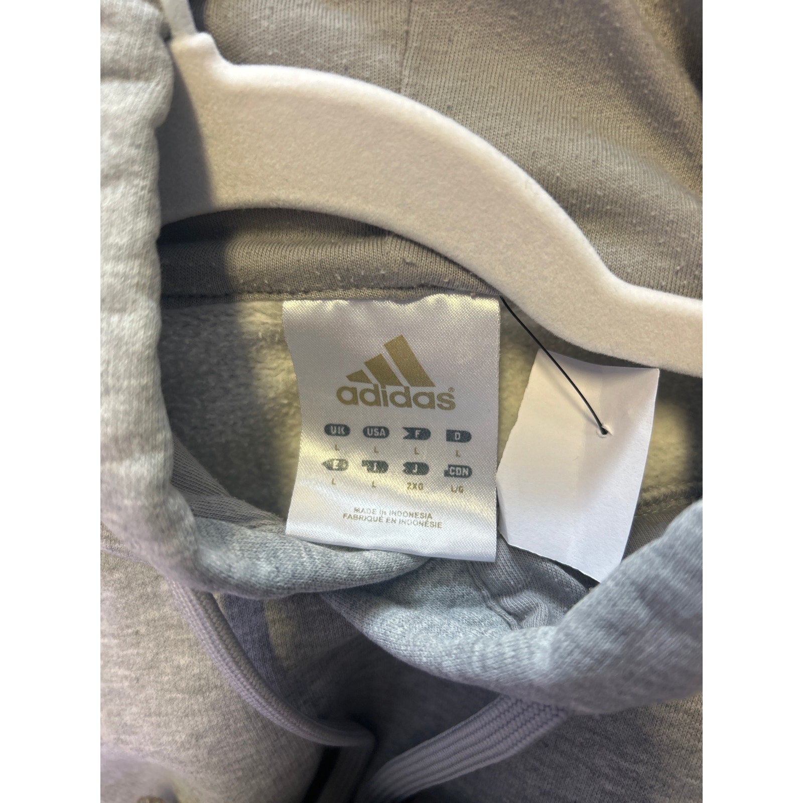 Adidas INDIANA Hoosiers Rowing Embroidered Gray Pullover Hoodie Men's Size Large