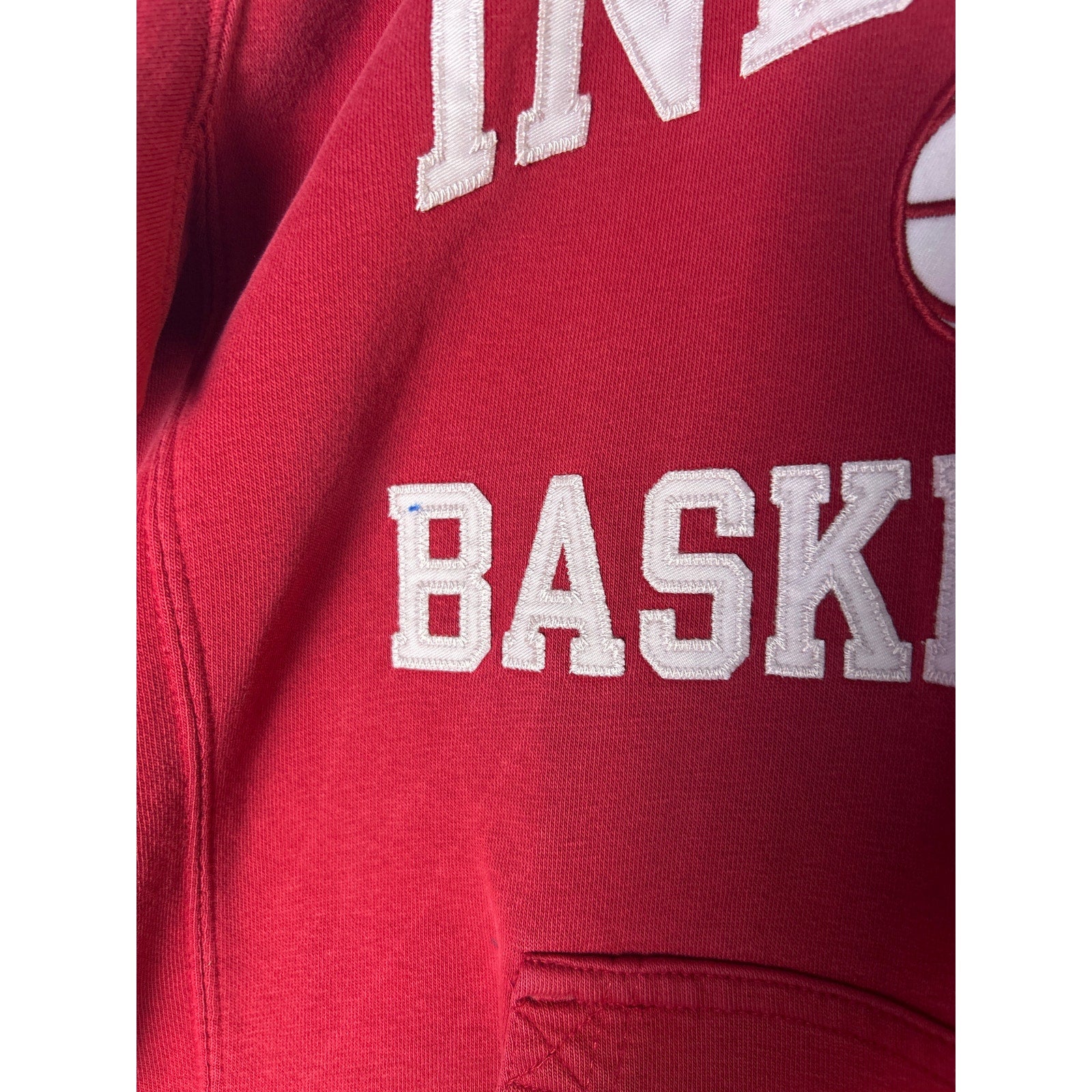 Champion Indiana University Basketball Hoosiers Red Pullover Hoodie Size Small