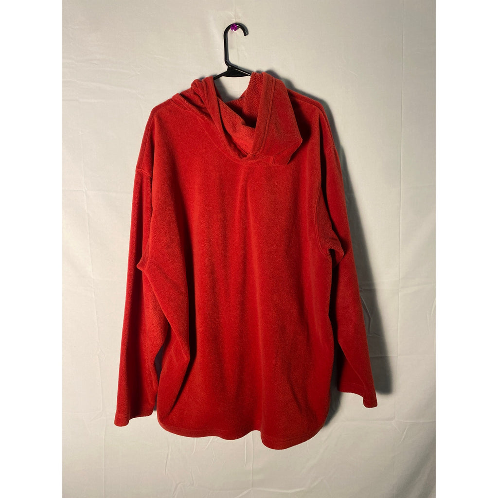 Y2K Nike Red Fleece Pullover Hoodie NIKE Print Men's Size XL Long Sleeve
