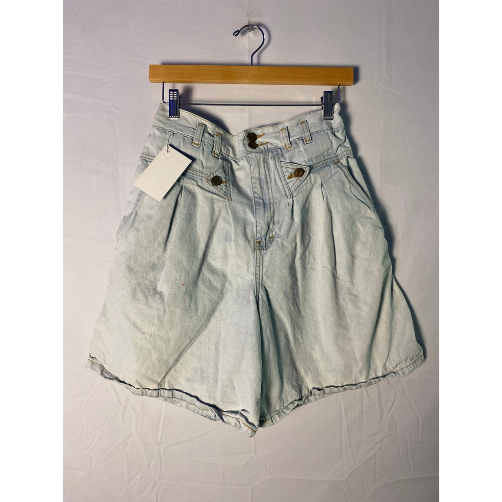 Vintage 80’s &nbsp;Alfredo Venini High Waisted Pleated Mom Jeans Light Wash Large