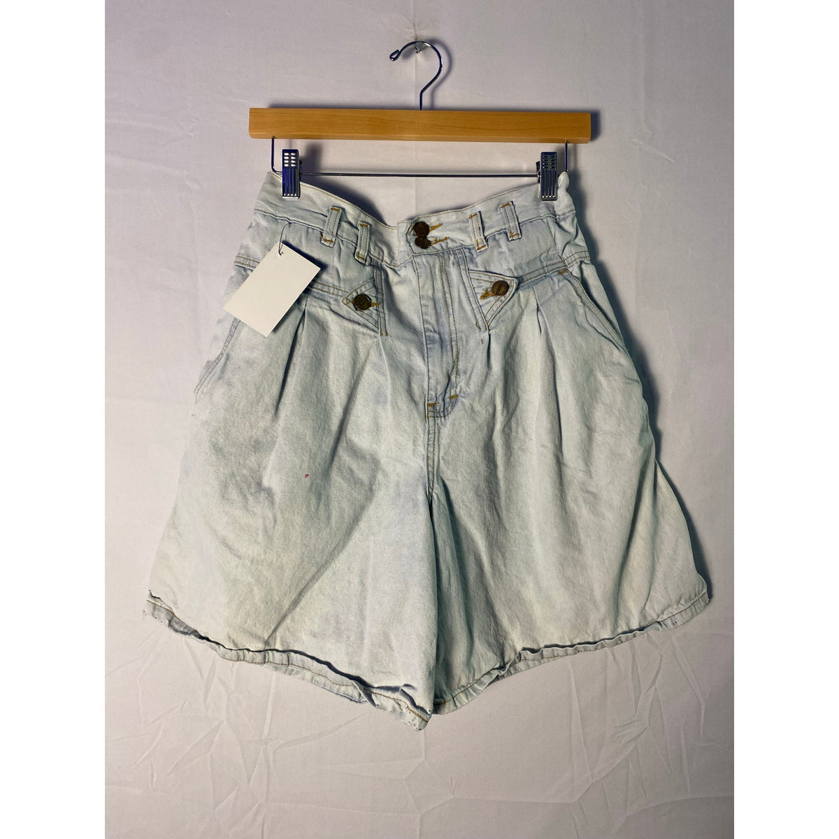 Vintage 80’s &nbsp;Alfredo Venini High Waisted Pleated Mom Jeans Light Wash Large