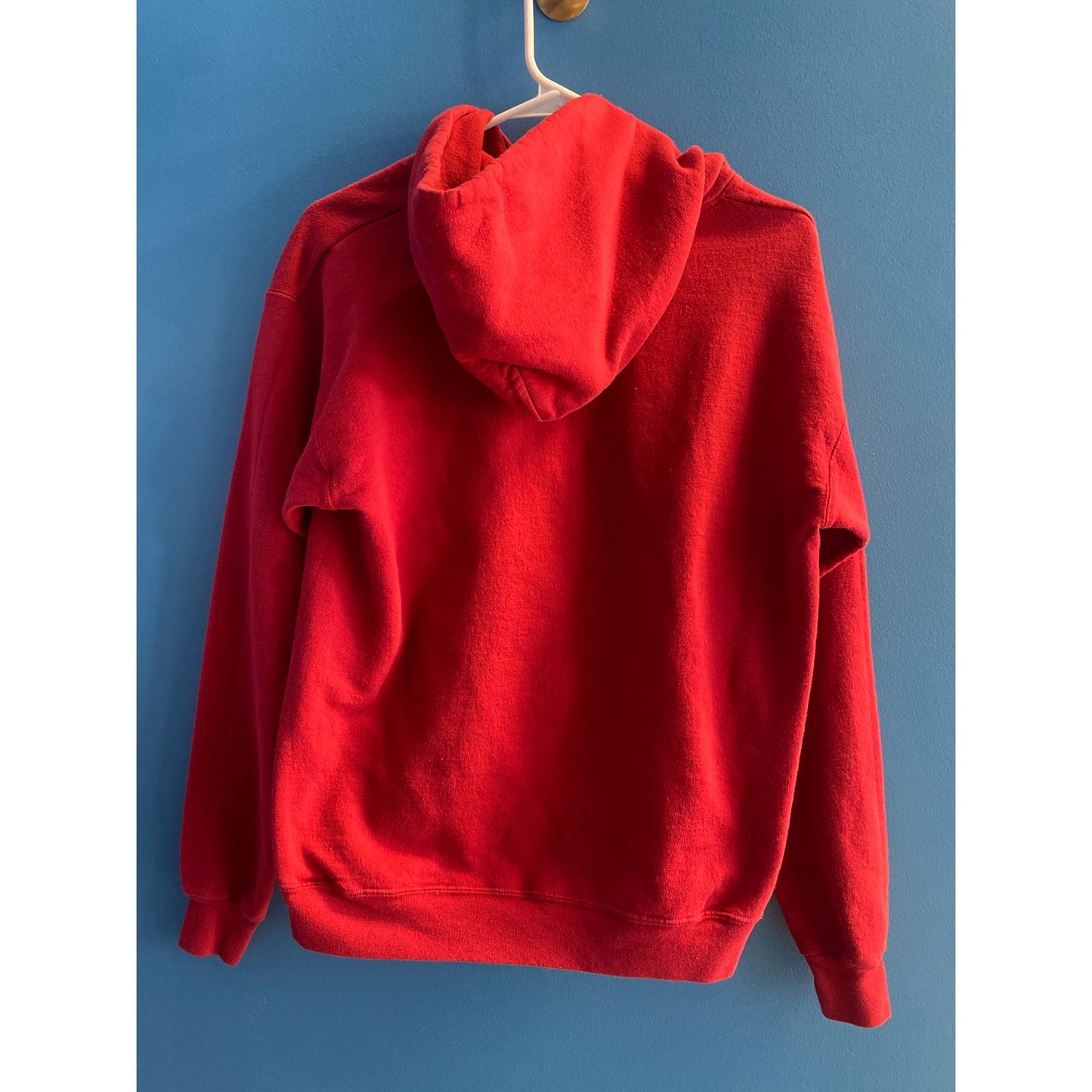 Y2K Hanes INDIANA Hoosiers Logo Print Red Pullover Hoodie Men's Size Medium