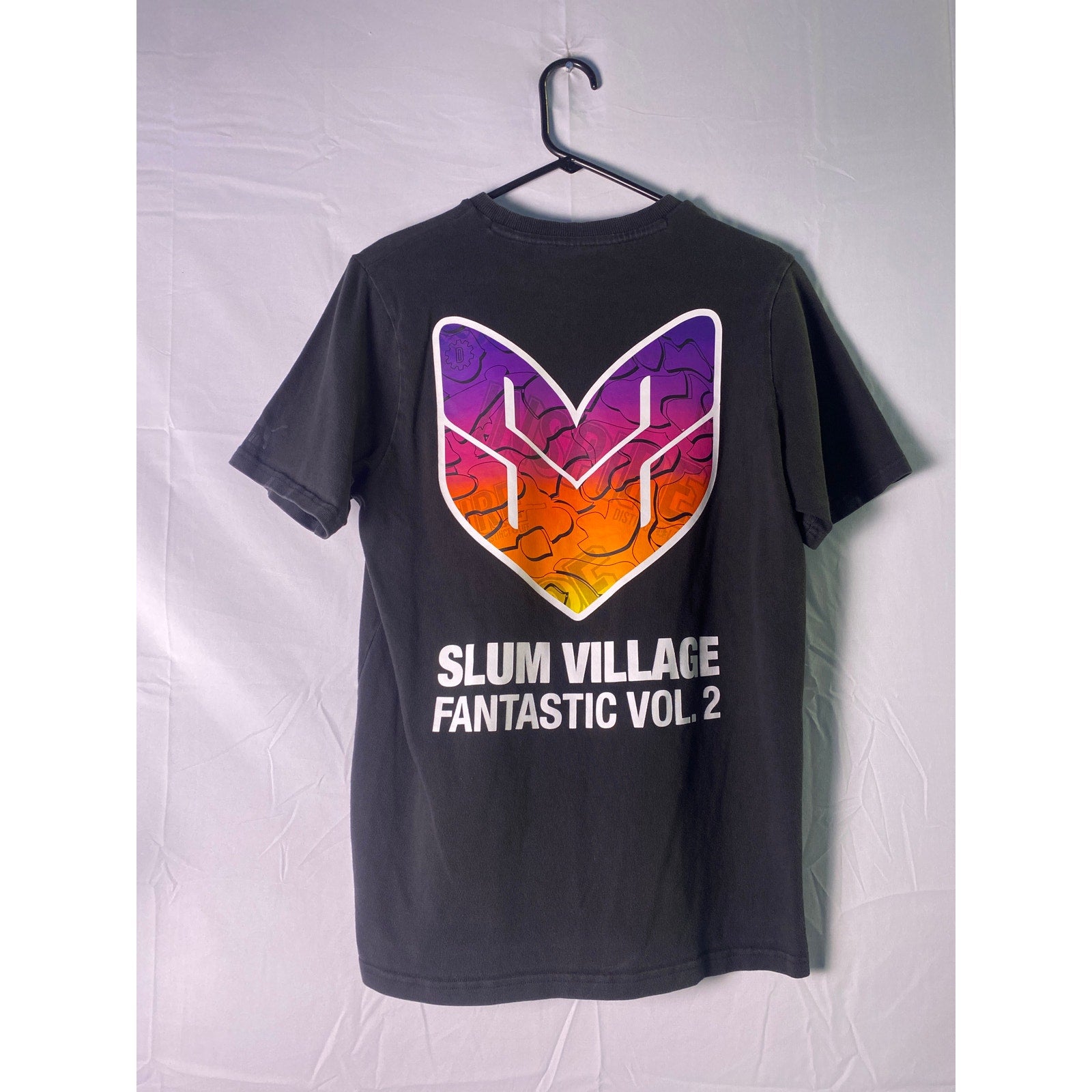Puma  Slum Village Fantastic Vol.2 Graphic Print Black T-shirt Men's Size Medium