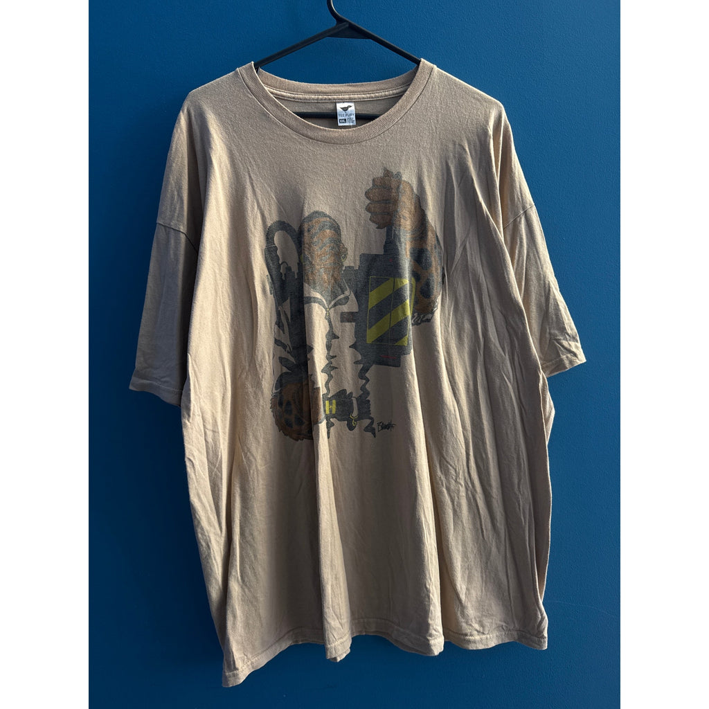 Tee Fury Star Wars Printed Brown Shirt Short Sleeve Men's Size XXL