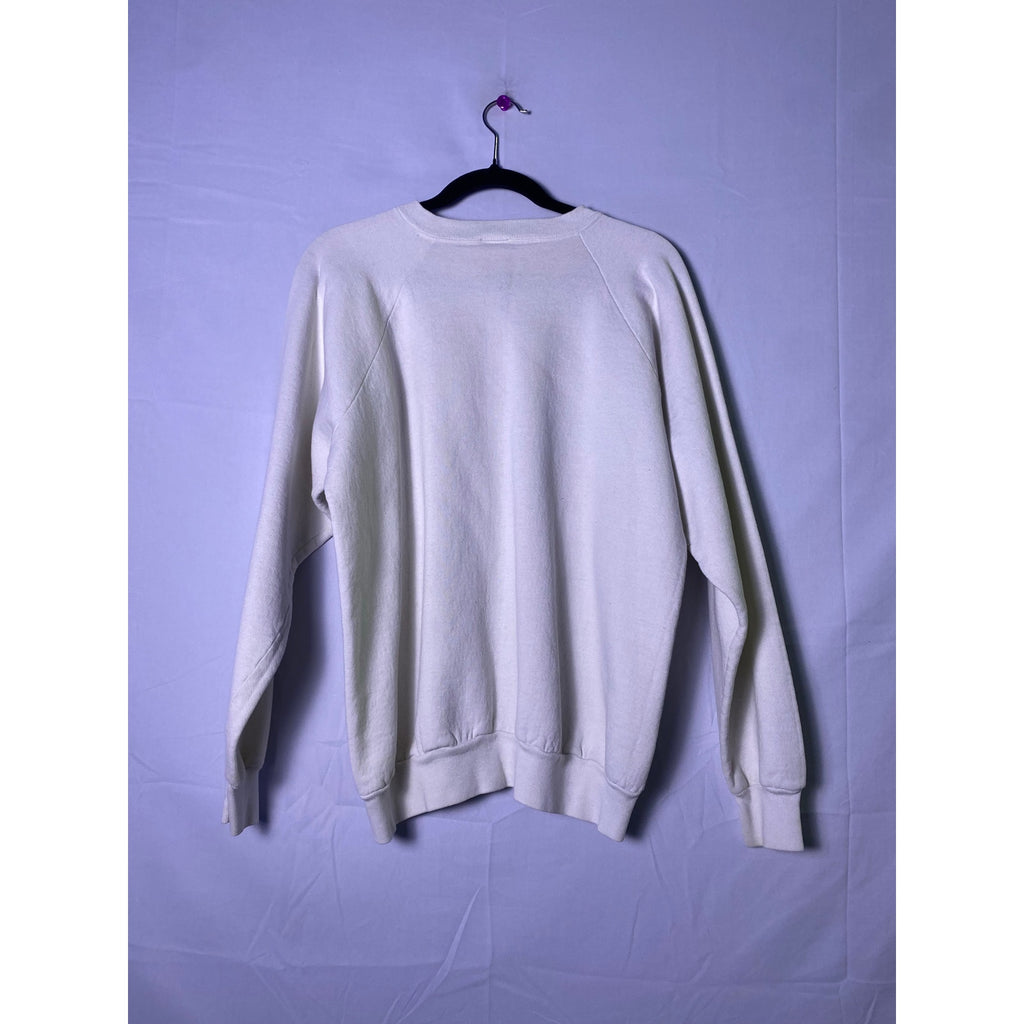 Fruit of the Loom Hoosier Girls State White Crewneck Sweatshirt Men's Size XL