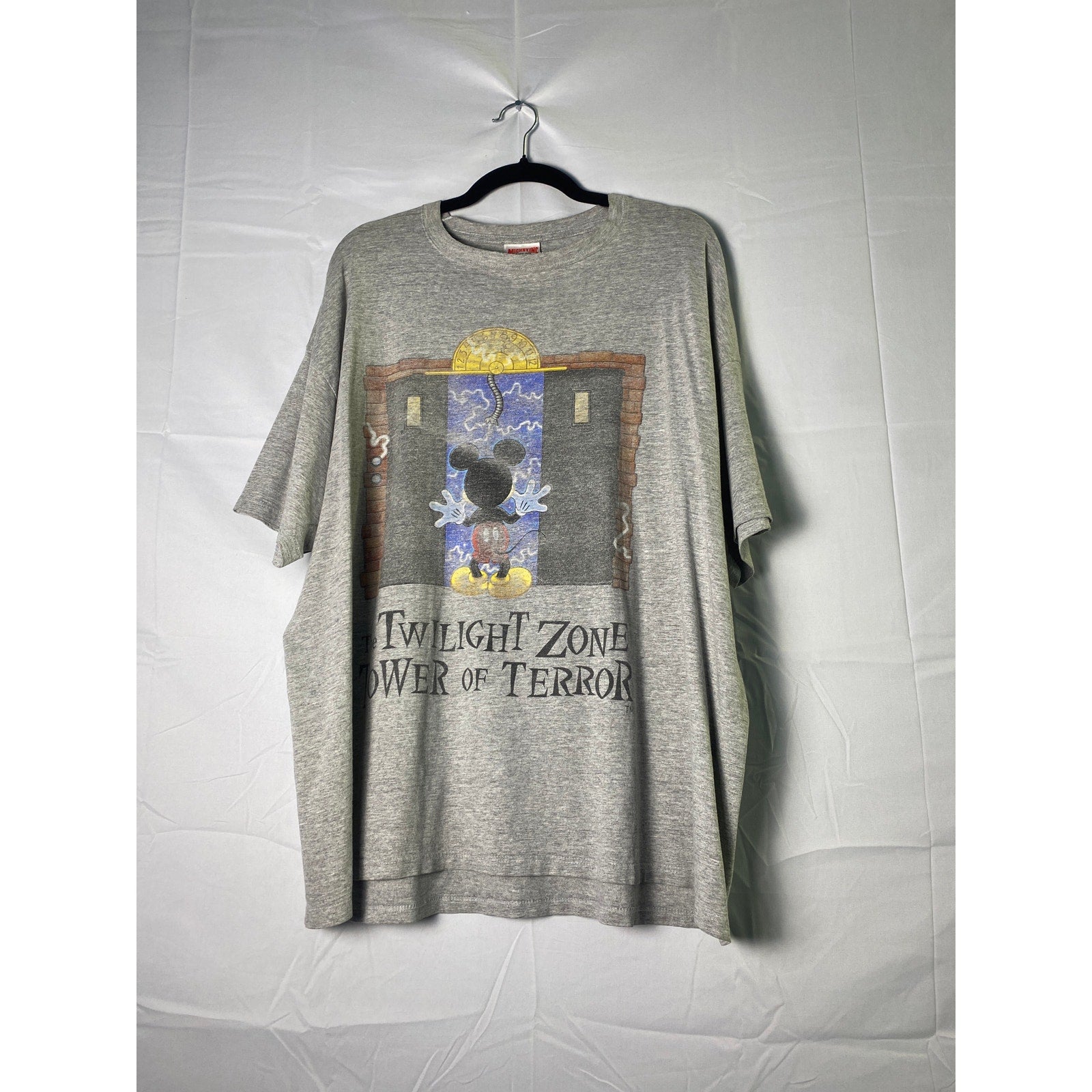 Vintage Disney The Twilight Zone Tower Of Terror Mickey Mouse Shirt Size 2XL