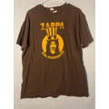 Gildan Frank Zappa for President Graphic Print Brown Shirt Men's Size Large