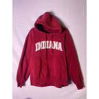 Indiana Embroidered Red Hoodie