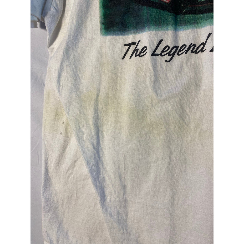 Hanes Dale Earnhardt In Loving Memory 1951-2000 White Graphic Shirt Men's XL