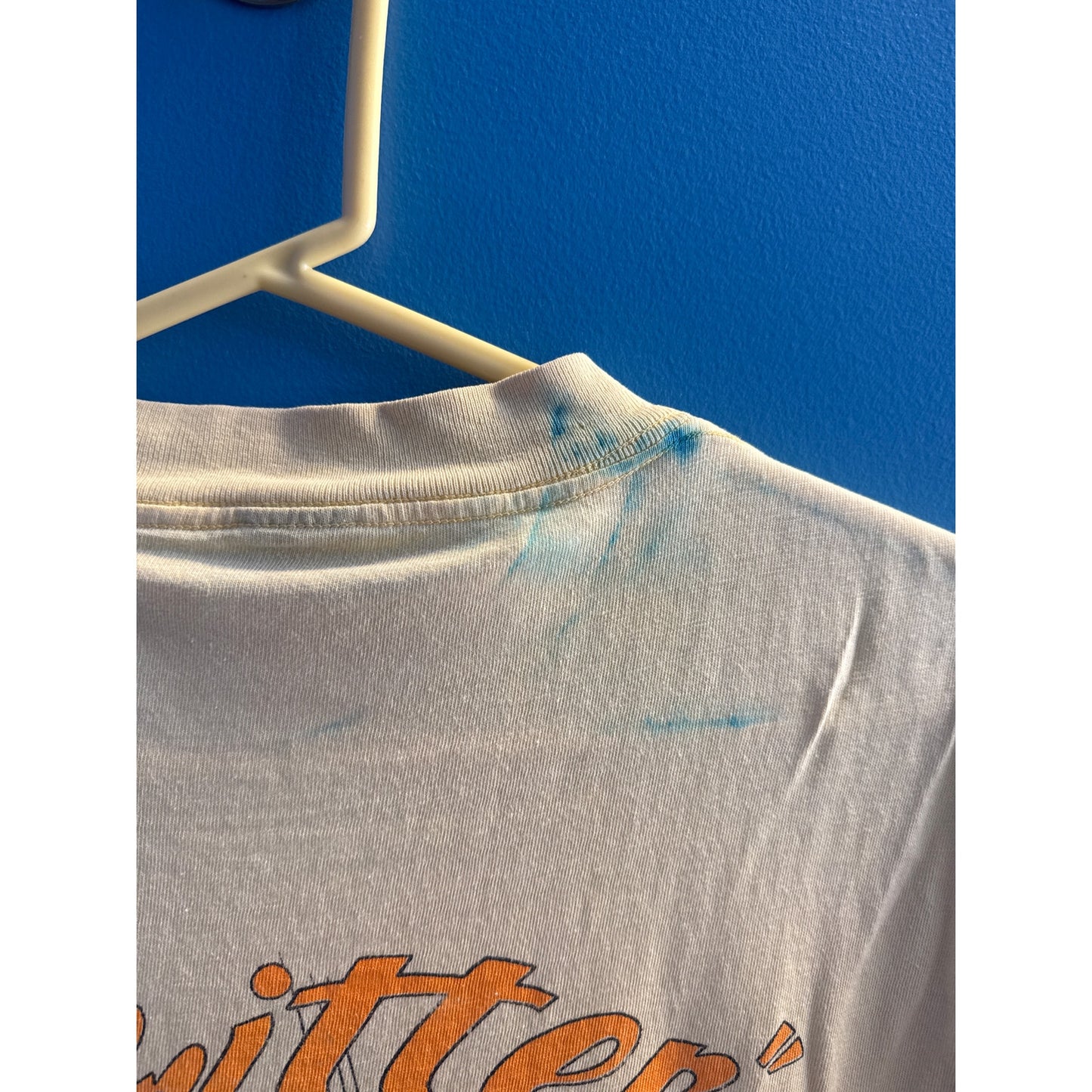 Critter Fleet Daytona Beach, Florida USA Yellow Pocket Tee  Shirt Men's Small