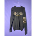 Vintage Phat Farm (SUG) Ribbed Knit Pullover Sweater Green Camouflage Arm Patch Size XL