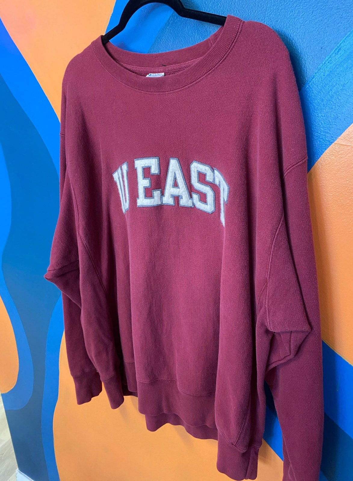 Champion Embroidered IU EAST Crew Neck Pullover Sweater Men's Size 2XL
