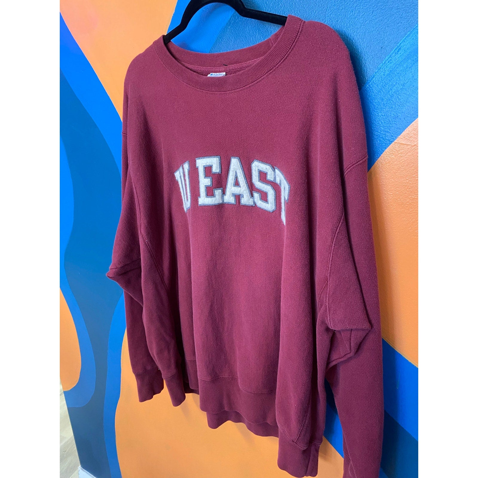 Champion Embroidered IU EAST Crew Neck Pullover Sweater Men's Size 2XL