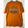 Harley Davidson Motorcycles STUBBS H-D Houston, TX Orange Shirt Men's Size Large
