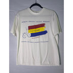 1990 Little 500 Indiana University Student Foundation White Shirt Men's Large
