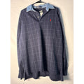 Pole by Ralph Lauren Dark Blue Long Sleeve Rugby Style Polo Shirt Men's Large