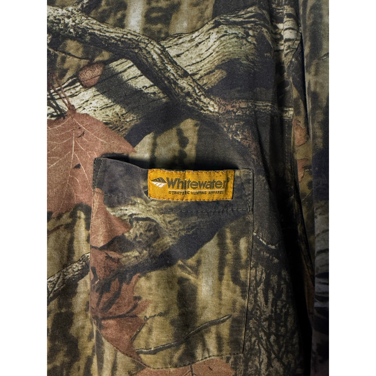 White water camo long sleeve Stitched