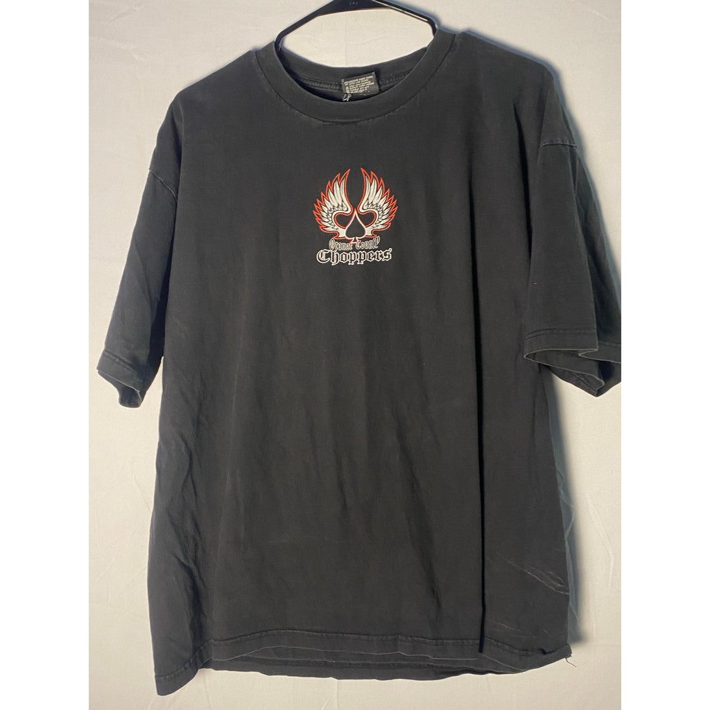 Vintage Orange County Choppers Black T-Shirt Flame Biker Skater Mens Size XL&nbsp;