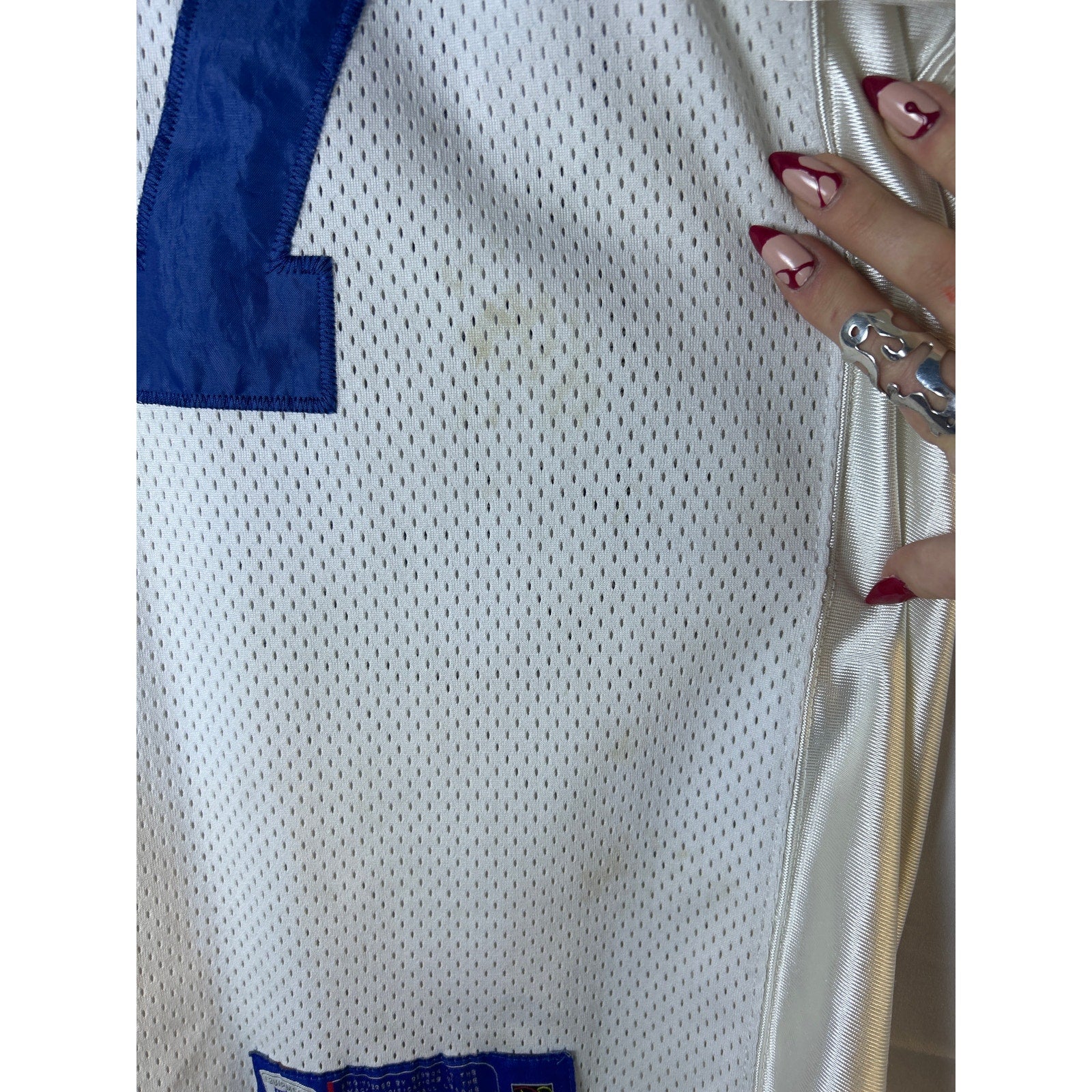 Vintage Reebok NFL Indianapolis Colts #87 Wayne Football Jersey Blue White Large