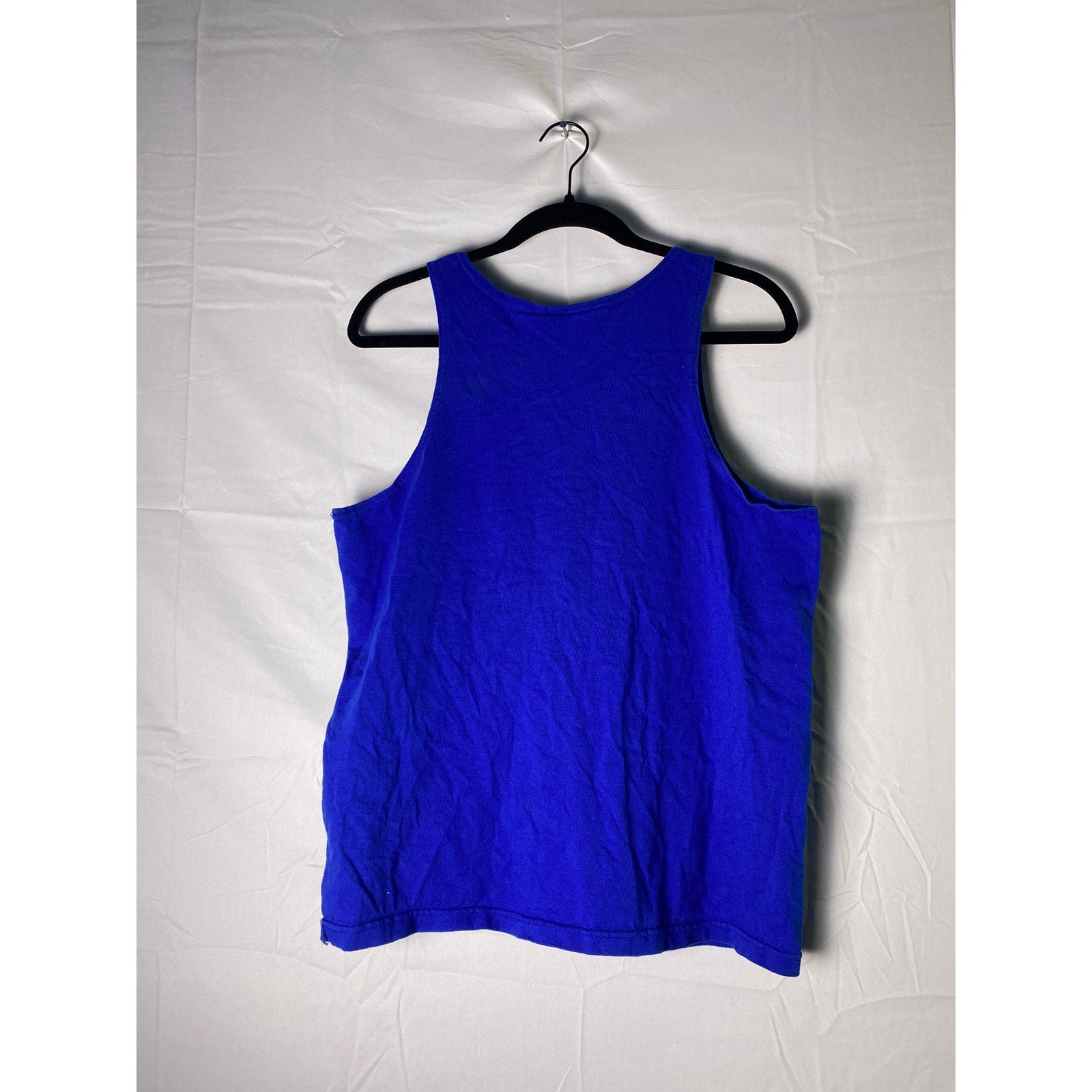 Nike Dri-FIT Running Blue Tank Top Shirt Logo Print Men's Size XL