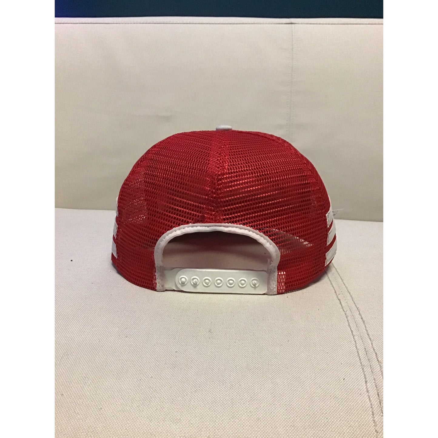 Vintage Indiana University Hoosiers 3Stripe SnapBack Cap Trucker Hat Made In USA