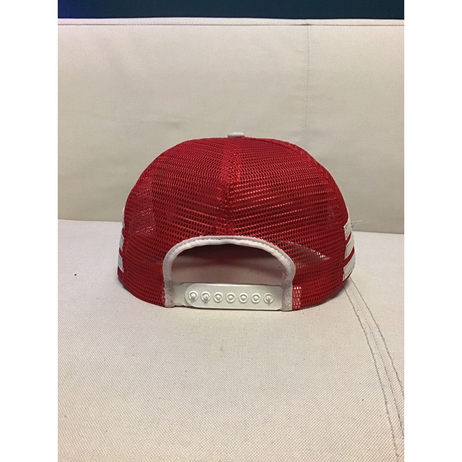 Vintage Indiana University Hoosiers 3Stripe SnapBack Cap Trucker Hat Made In USA
